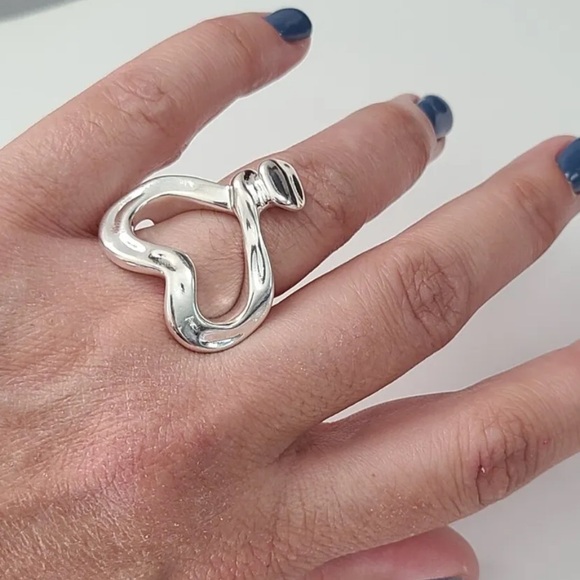 Uno De 50 Ring • Nailed Heart • Silver • Various Sizes - Picture 11 of 14